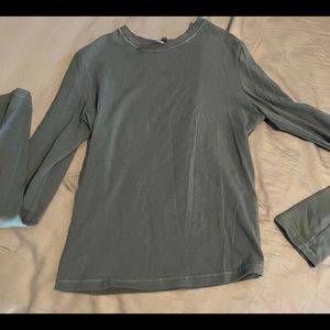 Skims Kyanite Long Sleeve Cotton Jersey Tee